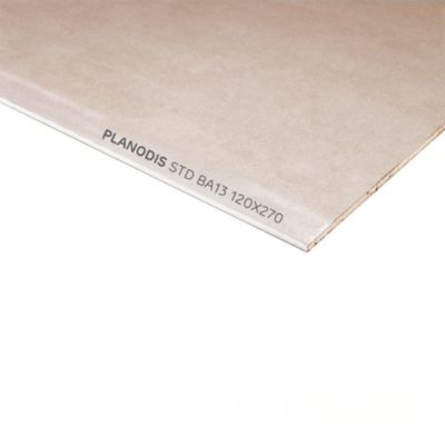 Plaque de plâtre Planodis STD BA1 270 x 120 cm ép. 12,5 mm