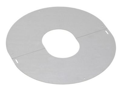 Plaque de propreté inox ø100/150 mm, 10° blanc Poujoulat