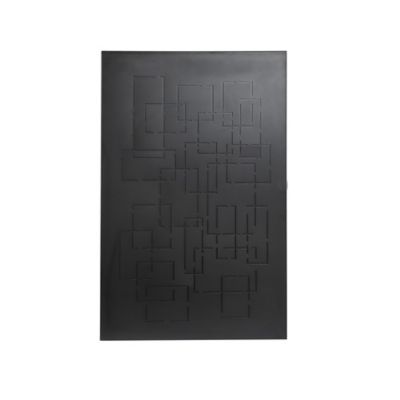 Plaque de protection murale Le Marquier Géométrique noire 80 x 120 cm