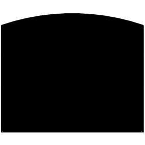 Plaque de protection sol demi-ronde Le Marquier noire l. 120 x H. 100 cm