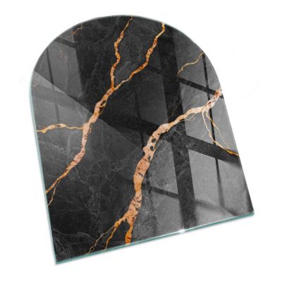 Plaque de protection Tulup 80x70 cm Marbre élégant avec des veines 1 pc
