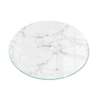 Plaque De Protection En Verre Trempé 120x80 Cm Pour Poêle à Bois - Design Marbre, Résistante à La Chaleur