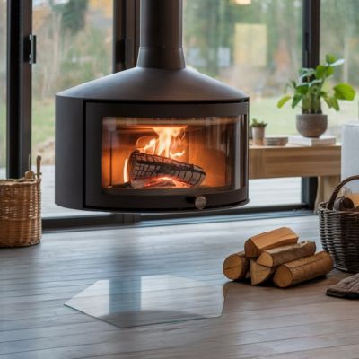 Plaque de sol pour cheminée Wallfluent h40 Design Élégant