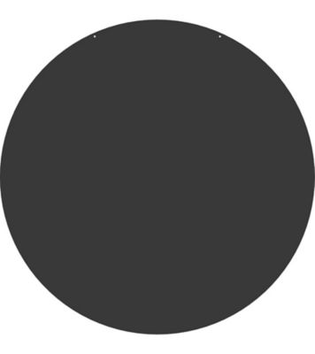 Plaque de sol ronde acier Dixneuf noir Ø 80 cm