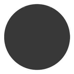 Plaque de sol ronde acier Dixneuf noir Ø 80 cm