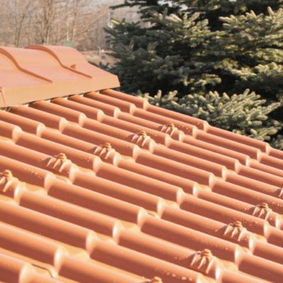 Panneau de toiture imitation tuiles Platino Aluminium Blanc