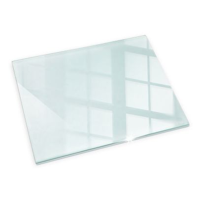 Plaque de Verre pour Cheminée Pare-étincelles Tulup 60x40 cm pour Poêle Verre Trempé