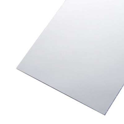 Plaque de verre synthétique Polyglass clair lisse translucide 50x50cm ép. 2mm Sedpa