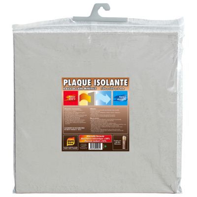 Plaque isolante en laine minérale 50 x 50 x 0.5 cm