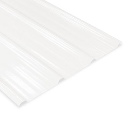 Plaque nervurée Polyester translucide 2100x840 mm ELDA