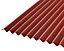 Plaque ondulée bitumée rouge 200 x 93 cm (vendue à la plaque)