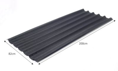 Plaque ondulée Easyfix noir 82cm x 2m Onduline