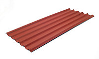 Plaque ondulée Easyfix rouge 82cm x 2m Onduline