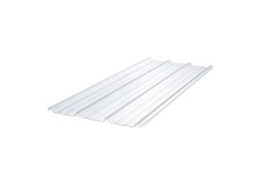 Plaque ondulée pour toiture en polycarbonate transparent 90 x 200 cm, Sedpa France
