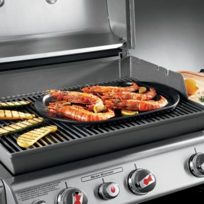 Plaque Plancha céramique pour barbecue Weber grand modèle 48 x 34,5 cm