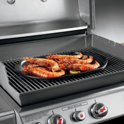 Plaque Plancha céramique pour barbecue Weber grand modèle 48 x 34,5 cm