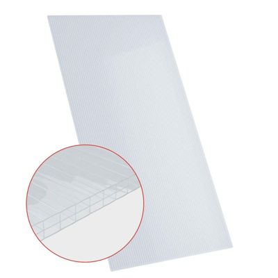 PLAQUE POLYCARBONATE ALVÉOLAIRE 3500 x 980 x 16MM Clair, ep.16 mm, l.98 cm, L.3,5 m