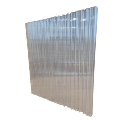 Plaque polycarbonate alvéolaire l.0.98 x L.3m, ep.16 mm, 2.5KG/M2 5 parois transparent 5pcs