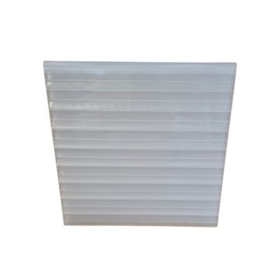 Plaque polycarbonate alvéolaire l.0.98 x L.4m, ep.16 mm, 2.5KG/M2 5 parois Opale 5pcs