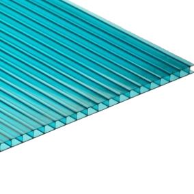 Plaque polycarbonate alvéolaire l.1.05 x L.2m, ep.4 mm, 0.8KG/M2 2 parois Transparente 5pcs