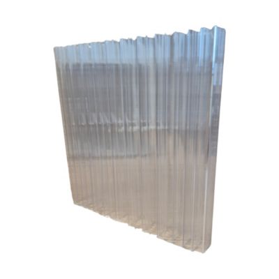 Plaque polycarbonate alvéolaire l.1.25 x L.2m, ep.32 mm, 3.8KG/M2 10 parois Transparente 5pcs