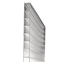 Plaque polycarbonate Eco transparent - 300 x 105 cm , ép.16 mm (vendue à la plaque)