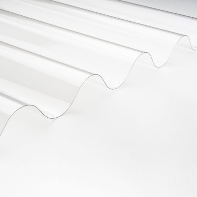 Plaque polycarbonate ondulée transparent 200 x 90 cm, ép. 50mm (vendue à la plaque)