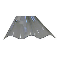 Plaque polycarbonate petites ondes translucide - 200 x 92 cm