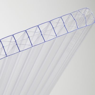 Polycarbonaat kanaalplaat 10mm 105x350cm glashelder