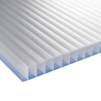 Plaque polycarbonate transparent 300 x 98 cm, ép. 16mm (vendue à la plaque)