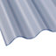 Plaque polyester Eco petites ondes translucide - 300 x 92 cm (vendue à la plaque)