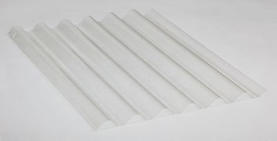 Plaque polyester ondulée transparent 200 x 92 cm, ép. 50mm (vendue à la plaque)
