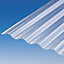 Plaque polyester petites ondes translucide- 300 x 92 cm (vendue à la plaque)