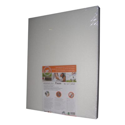 Plaque polystyrène extrudé Nomaplan 125 x 80 cm ép.7mm (vendue par lot de 4 plaques)