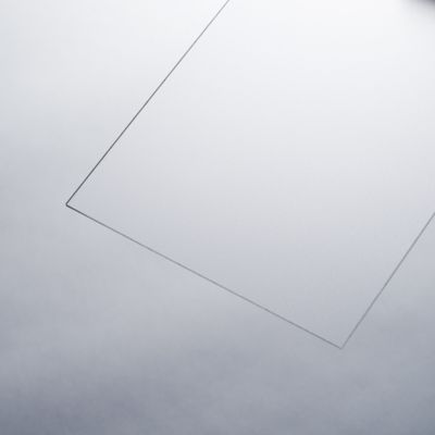 Plaque Styro anti-reflet Polystyrène translucide L.24x l.30cm ép.1,8mm Sedpa France