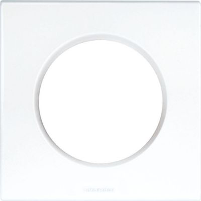 Plaques de finition polycarbonate - Blanc brillant - SQUARE 3 postes