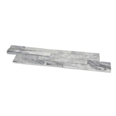 Plaquette de parement Austral pierre naturelle blanc gris (vendue au carton)