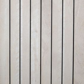 Plaquette de parement bois intérieur effet tasseau décoratif Helsinki 240 X8 cm