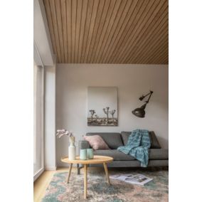 Plaquette de parement bois intérieur effet tasseau décoratif Olso 240 X8 cm