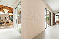 Plaquette de parement Intérieur Brickal gypse blanc 0,4m²