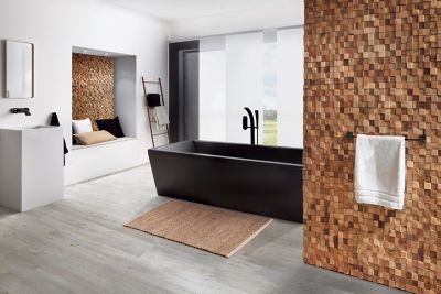 Plaquette de parement intérieur Ultrawood Square bois coloris naturel (vendu à la pièce)