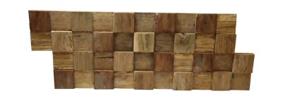 Plaquette de parement intérieur Ultrawood Square bois coloris naturel (vendu à la pièce)