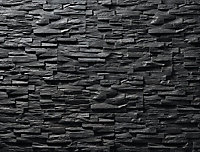 Plaquette de parement polystyrène intérieur Xfit XL Noir