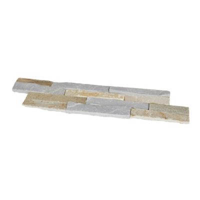 Plaquette de parement Slim 2 pierre naturelle beige rosé (vendue au carton)