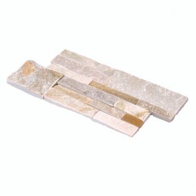 Plaquette de parement Slim Multiformat pierre naturel beige rosée