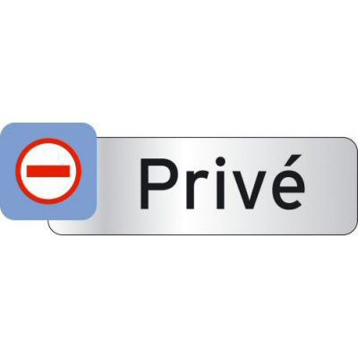 Plaquette indicatrice "Privé" Chapuis