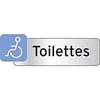 Plaquette indicatrice "Toilettes handicapé"