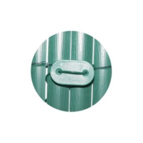 Plaquettes + fil de fixation brisevue et canisses (Lot de 120) Vert