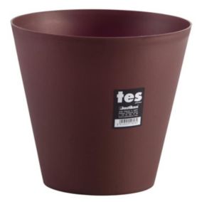 PLASTIKEN Pot de fleurs cône Tes - 22 cm - Bronze