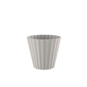 PLASTIKEN Pot Doric Maceta - 18 x 16 cm - Ecru